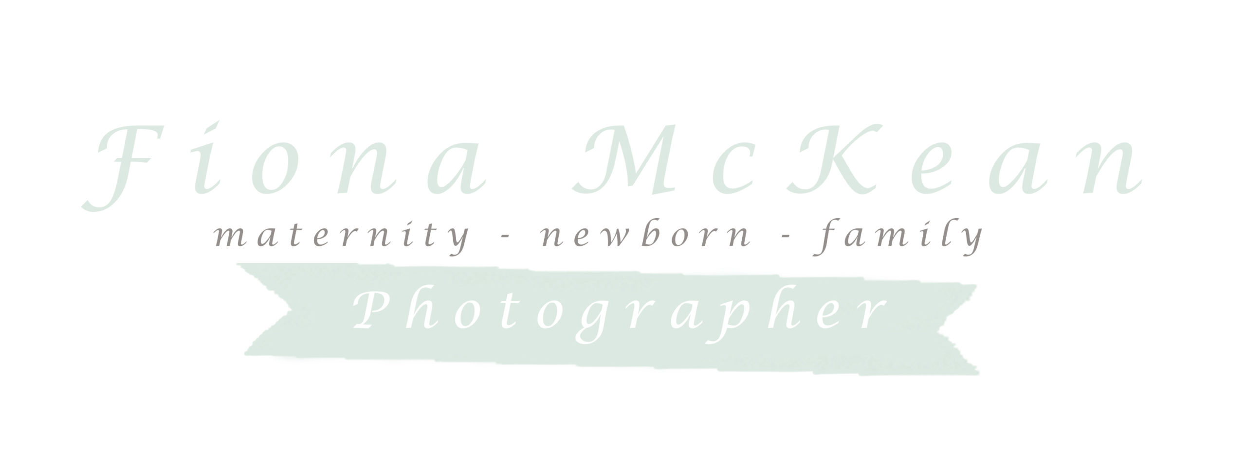 text logo for Fiona McKean Photography 